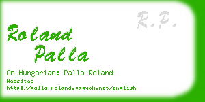 roland palla business card